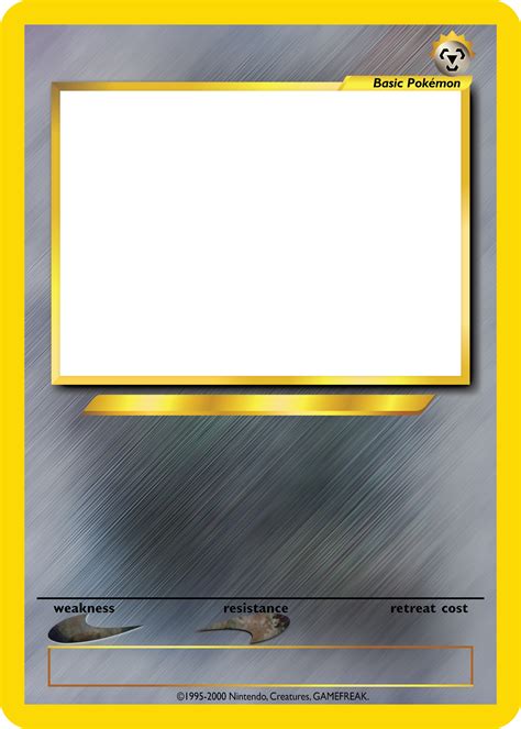 Blank Pokemon Card Template